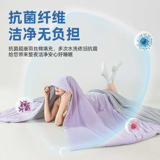 冰柔凉感夏被  双面可用空调被 亲肤柔软夏凉被A-4671 商品图2