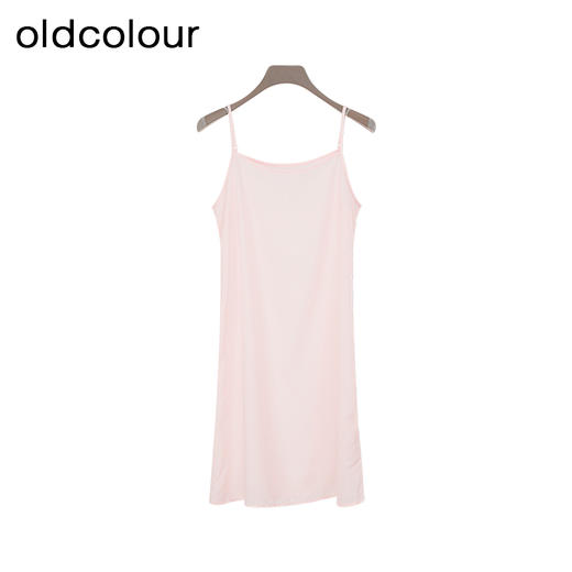 oldcolour夏季新款法式气质百搭甜美宽松短袖连衣裙女Q281024A1 商品图4