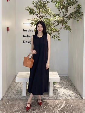 【高品质私服】【KG马棉立体褶连衣裙】全身线条流畅优雅显瘦，百搭衣橱之选G1195-CC【无标出货 介意慎拍】