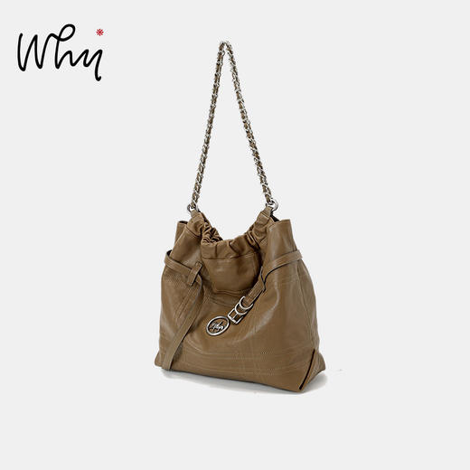 Why女包小众设计垃圾袋包慵懒风菱格流浪包高级感大容量链条包YA5372 商品图8