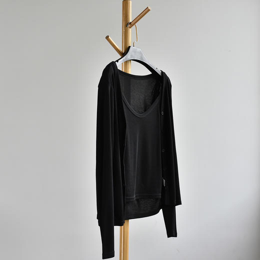 丁摩 【开衫套装】春季新款女装针织开衫吊带上衣开衫套装女空调衫5ZF-208 商品图9