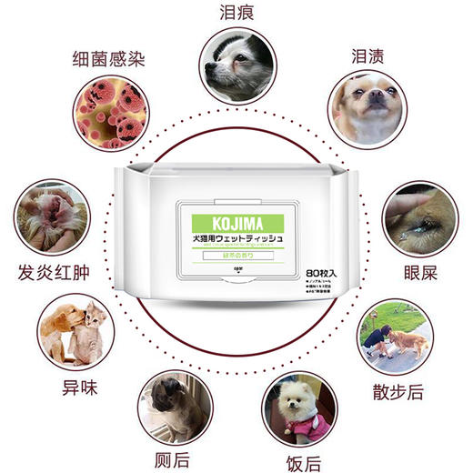 【限时8折】俘获宠物清洁湿巾猫咪狗狗通用 商品图4