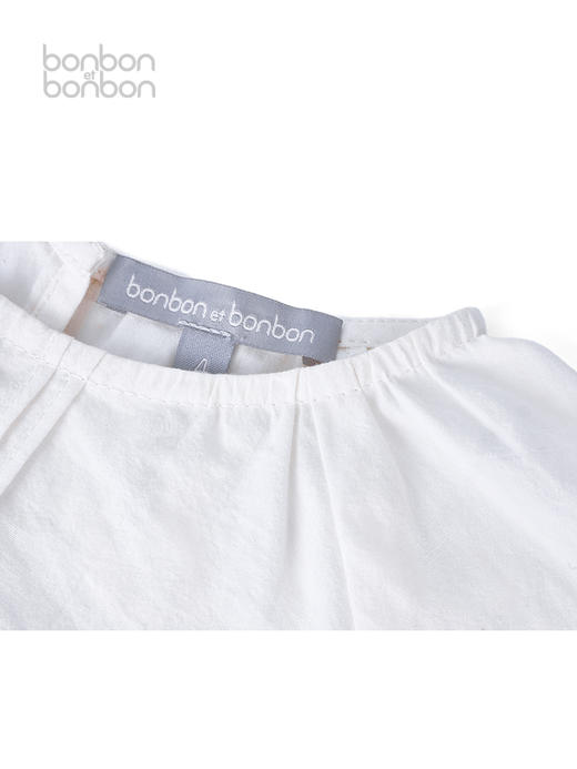 米白撞色打揽上衣 商品图4