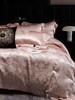 自然醒千帧锦丝缎提花镂空纯色四件套高端真丝棉贡缎别墅风凉感冰丝滑床上用品KY 商品缩略图7