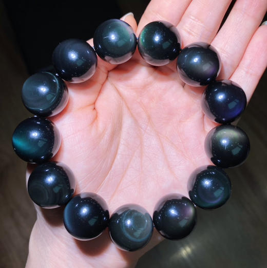 [ 绮炫 ]  彩虹眼黑曜石手串 商品图3