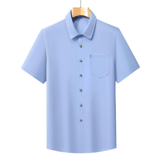 【DB】大依优型大码夏装多色短袖衬衫新款宽松免烫透气大码透气上衣半袖男士衬衣 商品图0