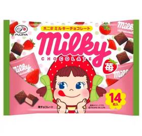 不二家牛奶草莓味代可可脂巧克力制品61.6g/袋