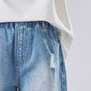 笛莎Deesha 童装女童裤子2025夏新款女童时尚抓须破洞设计牛仔短裤 商品缩略图3