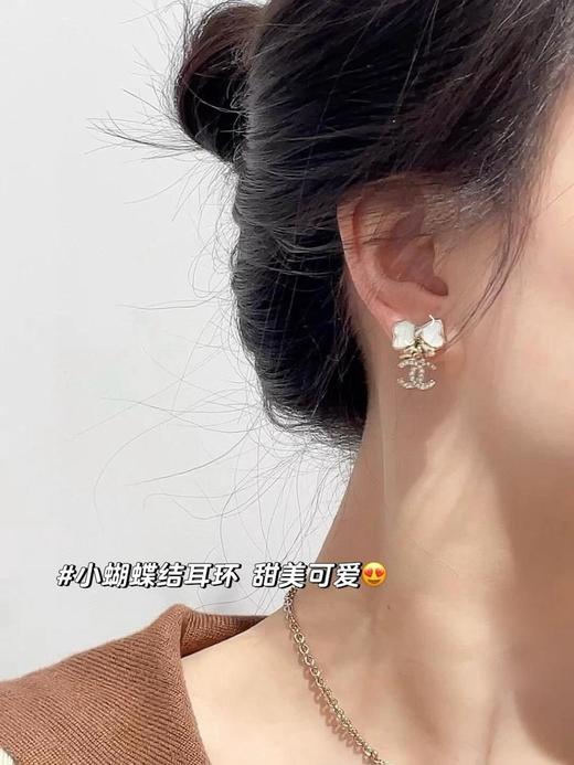 CHANEL香奈儿白结吊c耳钉/项链（XTY） 商品图6