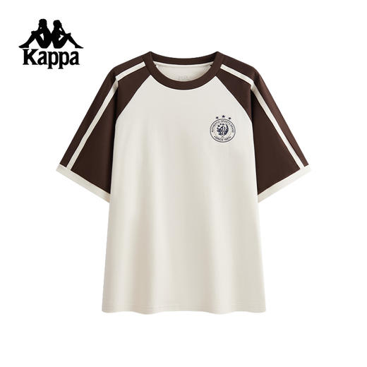 Kappa卡帕背靠背夏季2025新款运动短袖t恤男纯棉透气半袖休闲上衣K0F32TD04 商品图1