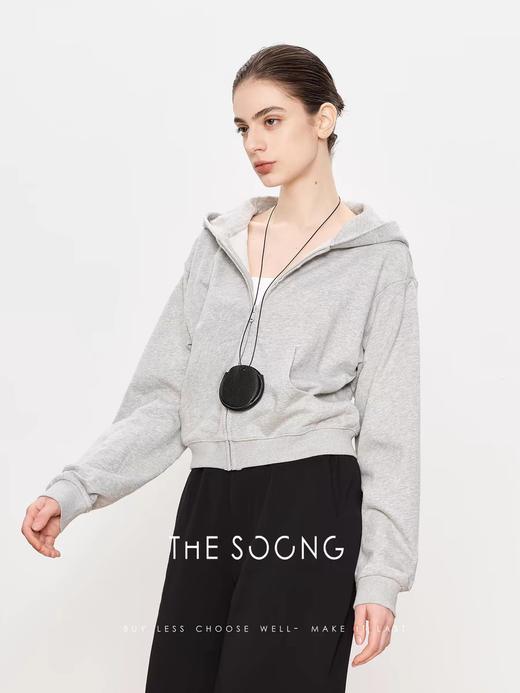 THESOONG"时髦不费力"100%长绒棉肤感休闲连帽外套HBWT6566 商品图1