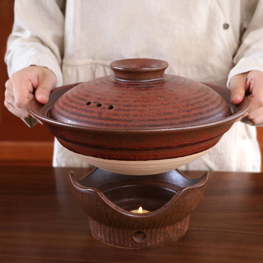 粗陶复古土锅1.5L|厨房出境王追着拿链接|砂锅 商品图1