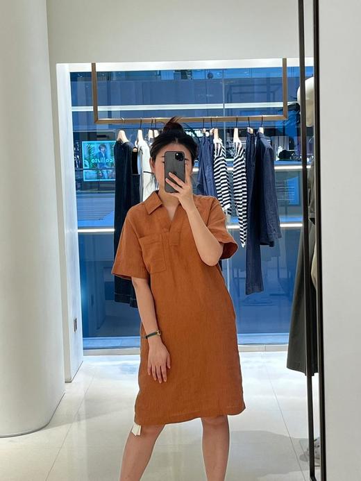 【高品质私服】【IC色织亚麻平纹及膝连衣裙】直筒廓形休闲合身，兼具优雅舒适N0923-CC【无标出货 介意慎拍】 商品图2