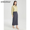 oldcolour夏季新款气质通勤高腰显瘦垂感西装半身长裙女Q240608A1 商品缩略图3
