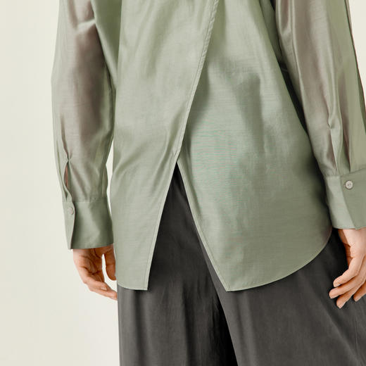 【商场同款】伊芙丽莱赛尔轻透舒肤衬衫1F6121041 商品图2