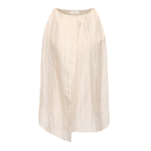 Ruohan 25SS 竖纹亚麻渐层上衣 商品图2