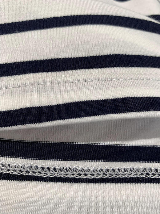 【高品质私服】【ML贴布刺绣条纹短袖T恤】清爽透气，享受来自全棉的舒适魅力G0871-CC【无标出货 介意慎拍】 商品图12
