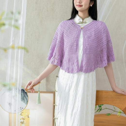 苏苏姐家花梨披肩手工DIY钩针蕾丝线毛线团自制材料包 商品图2