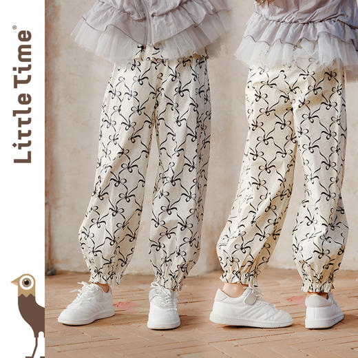 littletime2025春新款女中大童休闲户外运动韩版亲子板鞋小白皮鞋 商品图1