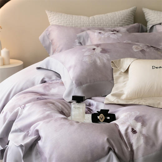 自然醒60支奥地利进口LF级天丝印花四件套100%莱赛尔床单被套枕套床上用品夏季金太阳套件礼盒装KY 商品图9