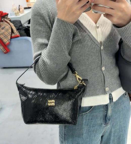 重磅渠道  果冻羊漆皮饭盒  Naplak 缪新款手提包 lampo拉链 商品图1