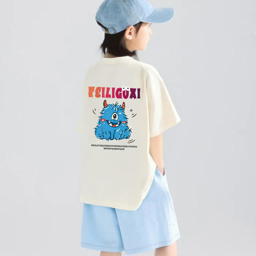 【单拍不发货，加购3件立减为79元】LA&WP联名款宽松休闲风T恤 儿童款 经典百搭 多款可选 商品图10