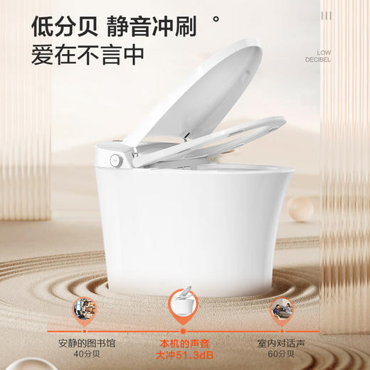 海尔（Haier）智能马桶零水压限制轻音脚感冲刷双动力冲刷等离子杀菌数显坐便器 【净水洗 高洁釉面】HB-M8 305坑距( 285-385以内选择)/400坑距 商品图2