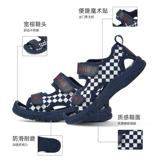 泰兰尼斯夏季小童段简约透气沙滩凉鞋T06X3B2718 商品图1