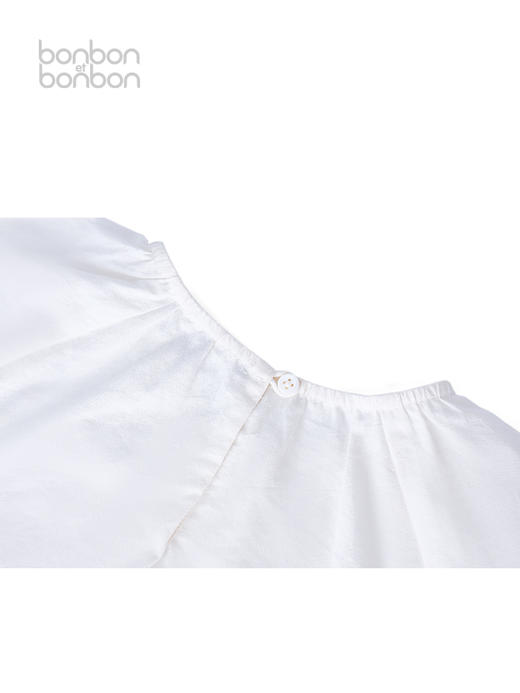 米白撞色打揽上衣 商品图1