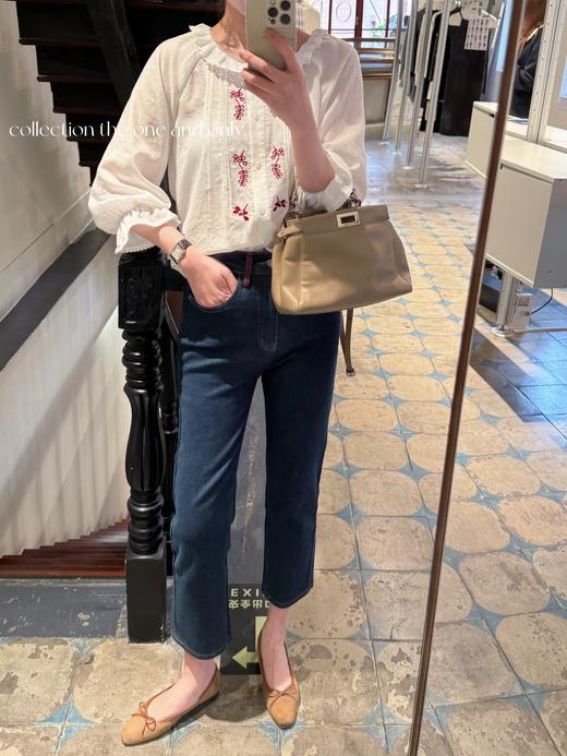 东京女子图鉴 | 苏老板私服订做百搭好穿九分牛仔裤3号 深蓝色 商品图2