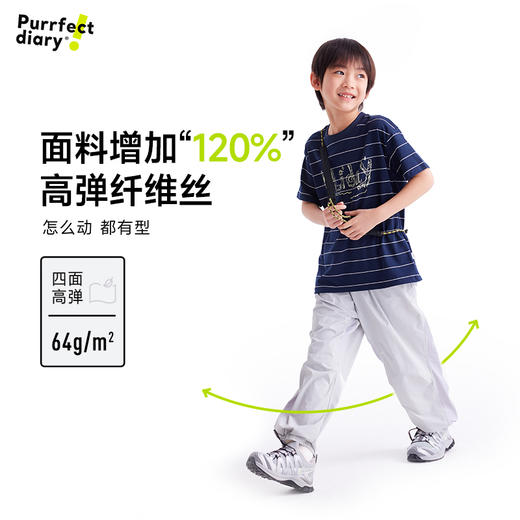 【凉风裤】【咕噜日记】童装儿童凉感休闲裤男童透气网裤子防晒裤户外PXK2512 商品图4