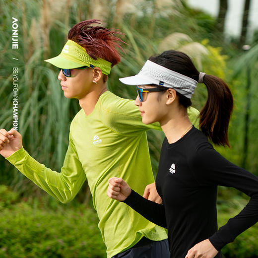 奥尼捷运动户外空顶帽遮阳折叠不变形男女时尚透气跑步骑行运动帽E4619 商品图4