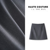 丁摩 春款气质垂顺高级感半身裙西装质感百搭短款韩版开叉纯色5ZF-859 商品缩略图2