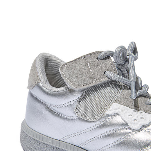 littletime2025春新款女中大童休闲户外运动韩版亲子板鞋小白皮鞋 商品图2