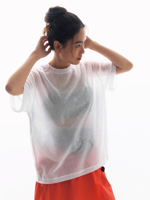 CryingCenter 雪花绒系列可收下摆短袖T恤 哭喊中心 商品图1