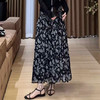 顺丰包邮42017洛诗琳2025春季新款赫本风高腰A字碎花半身裙25293 商品缩略图0