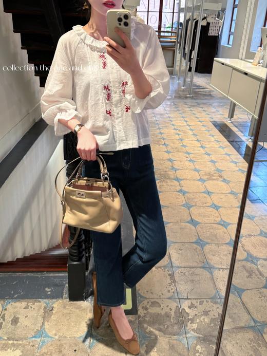 东京女子图鉴 | 苏老板私服订做百搭好穿九分牛仔裤3号 深蓝色 商品图3