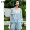 oldcolour夏季新款小清新简约气质休闲宽松防晒套装女Q221401A1 商品缩略图0