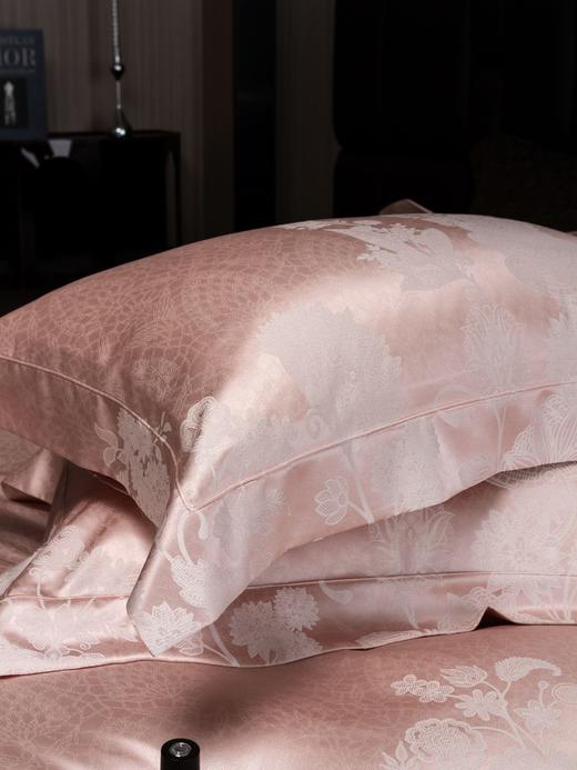 自然醒千帧锦丝缎提花镂空纯色四件套高端真丝棉贡缎别墅风凉感冰丝滑床上用品KY 商品图12