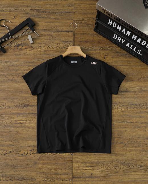 点此购买 海丽汉森夏季男士抗菌日常休闲运动轻薄舒适圆领短袖T恤 md 314024 商品图1