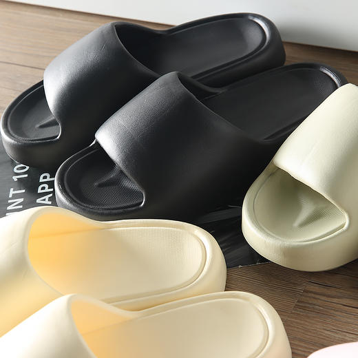 D040103静音防滑踩屎感eva面包家居情侣拖鞋 商品图4