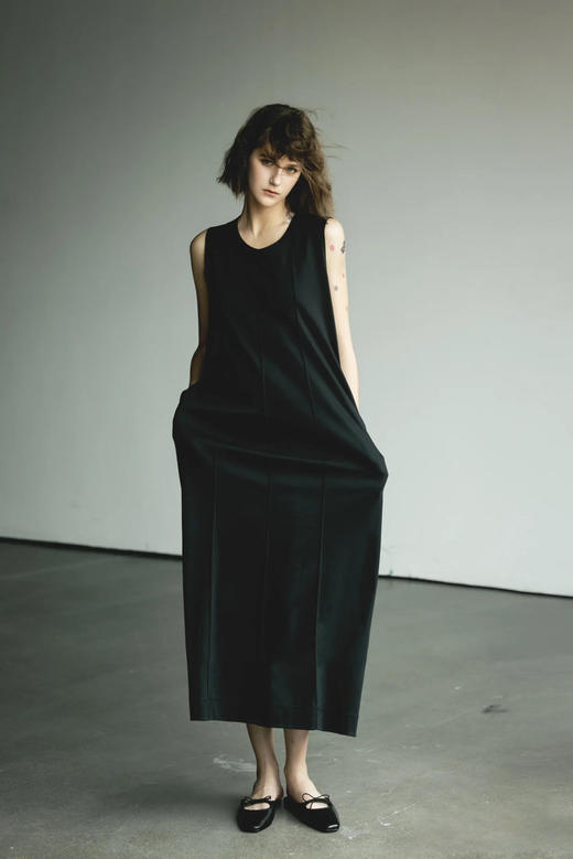 【高品质私服】【KG马棉立体褶连衣裙】全身线条流畅优雅显瘦，百搭衣橱之选G1195-CC【无标出货 介意慎拍】 商品图5