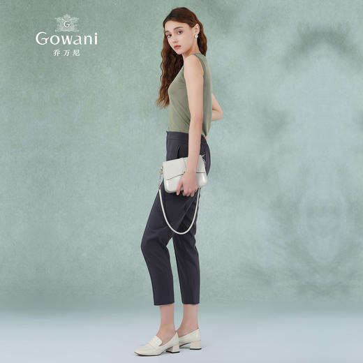 乔万尼女裤夏季新款薄款显瘦百搭直筒裤简约气质纯色休闲裤ES2F142 商品图3