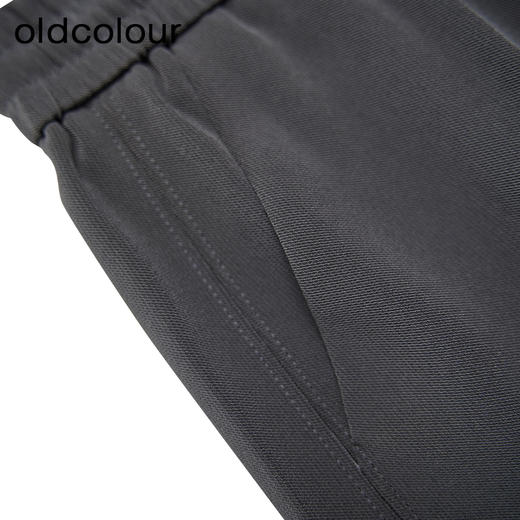 oldcolour夏季新款松紧腰系带直筒宽松休闲简约长裤女Q280701A1 商品图4