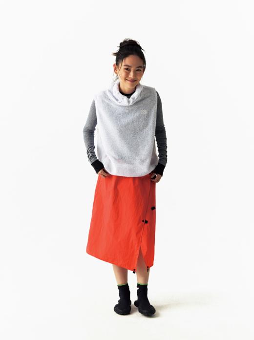 CryingCenter 雪花绒可收下摆高领马甲 哭喊中心 商品图2