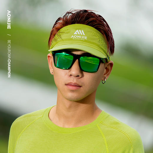 奥尼捷运动户外空顶帽遮阳折叠不变形男女时尚透气跑步骑行运动帽E4619 商品图3
