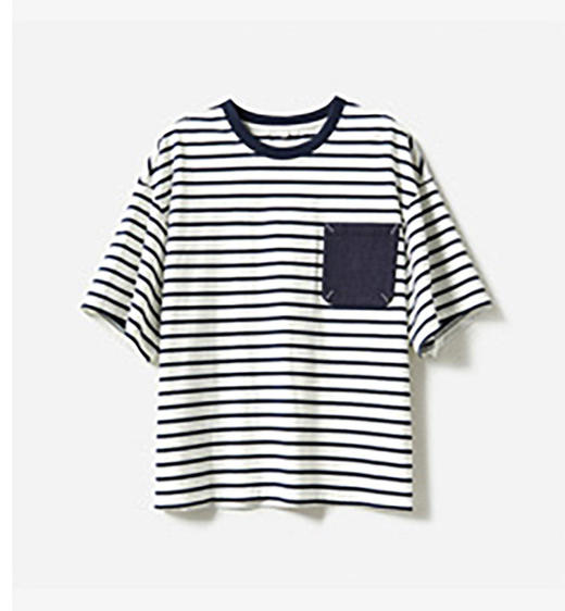 【高品质私服】【ML贴布刺绣条纹短袖T恤】清爽透气，享受来自全棉的舒适魅力G0871-CC【无标出货 介意慎拍】 商品图14