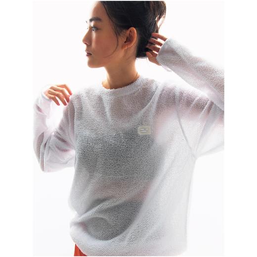 CryingCenter 雪花绒可收下摆长袖T恤 哭喊中心 商品图2