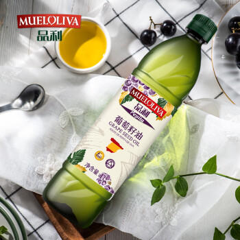 品利（MUELOLIVA）葡萄籽食用油1L不饱和脂肪酸含量丰富健身可用 西班牙原装进口 /粮油调味 /食用油 /特色食用油 商品图1