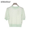oldcolour夏季新款纯色时尚通勤简约宽松短款套头上衣女Q210505A1 商品缩略图2